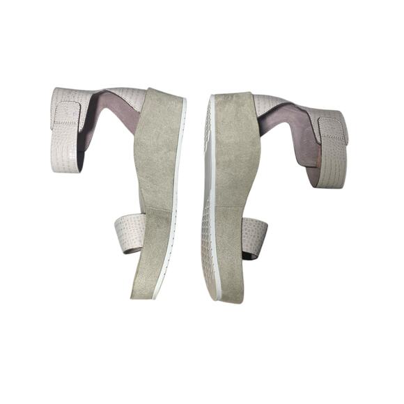 Naked Feet Renzi Flatform Leather Ankle Strap Sandal sz 8.5 Excellent - Picture 7 of 10